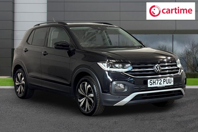 View our Volkswagen T-Cross 1.0 TSI Black Edition SUV 5dr Petrol Manual Euro 6 (s/s) (95 ps) Front / Rear Parking Sensors, Light And Sight Pack, 17In Alloys, Electrically Foldable Door Mirrors, Infotainment System