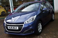 USED 2016 16 PEUGEOT 208 1.2 PURETECH ACTIVE 5 DOOR 81 BHP (EURO 6) &pound;20 Road Tax / FSH Including Belt