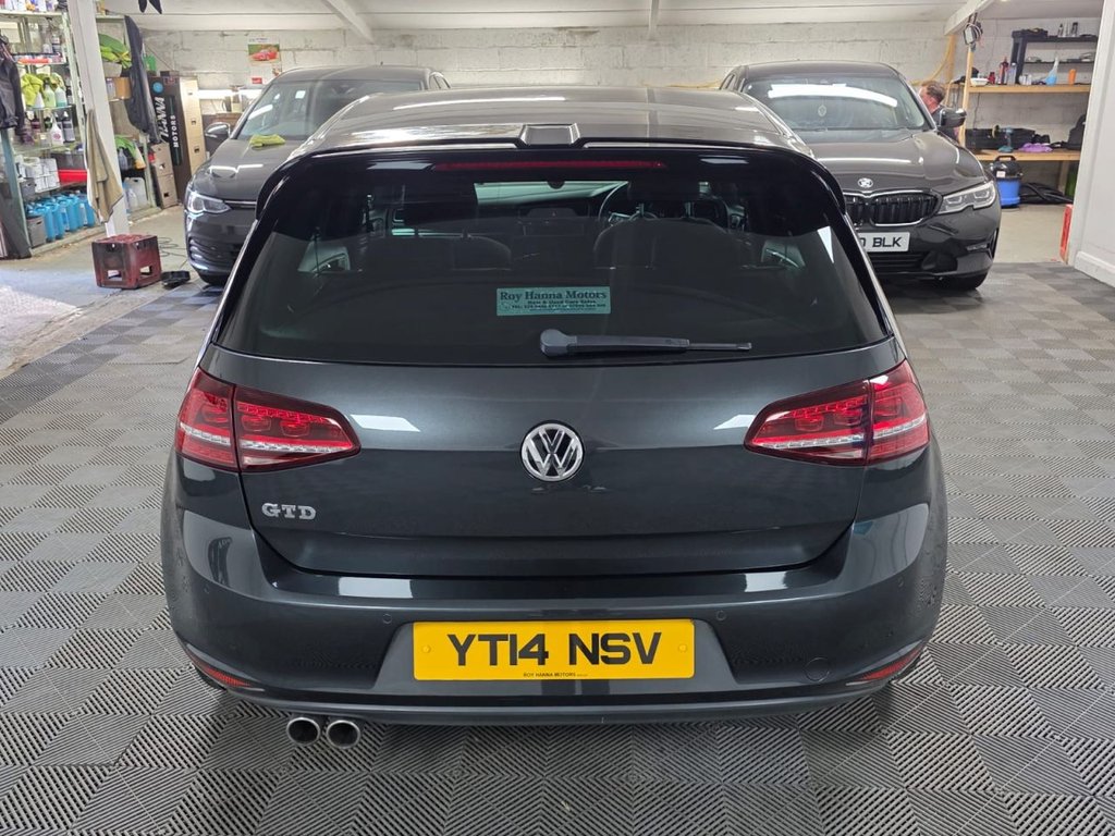 USED 2014 14 VOLKSWAGEN GOLF 2.0 TDI BlueMotion Tech GTD Hatchback 5dr Diesel Manual Euro 6 (s/s) (184 ps) Cruise Control - Speed Limiter