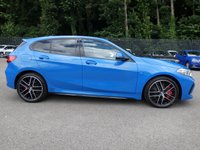 USED 2020 70 BMW 1 SERIES 2.0 128ti 5d Auto 265 S/S FINISHED IN MISANO BLUE WITH ANTHRACITE INTERIOR AND RED ACCENTS, FACTORY OPTIONAL EXTRAS ARE 19 INCH ALLOY WHEELS SUN PROTECTION GLAZING BMW LIVE COCKPIT PROFESSIONAL 128ti PRO PACK TECHNOLOGY PACK HARMON KARDON LOUD SPEAKER SYSTEM BMW ADAPTIVE LED HEADLIGHTS ENHANCED BLUETOOTH WITH WIRELESS CHARGING PARK ASSISTANT AND HEAD-UP DISPLAY