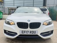 USED 2017 17 BMW 2 SERIES 2.0 218d Sport Auto Euro 6 (s/s) 2dr GREAT VALUE LEATHER ULEZ PDC