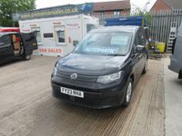 USED 2023 23 VOLKSWAGEN CADDY 2.0 TDI C20 Commerce Pro Panel Van 5dr Diesel DSG SWB Euro 6 (s/s) (122 ps) VOLKSWAGEN CADDY COMMERCE 2.0 DIESEL 120 BHP METALLIC BLACK