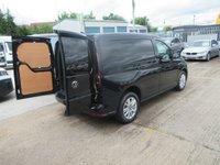 USED 2023 23 VOLKSWAGEN CADDY 2.0 TDI C20 Commerce Pro Panel Van 5dr Diesel DSG SWB Euro 6 (s/s) (122 ps) VOLKSWAGEN CADDY COMMERCE 2.0 DIESEL 120 BHP METALLIC BLACK