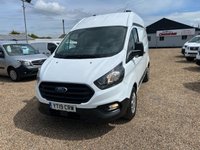 USED 2019 19 FORD TRANSIT CUSTOM 2.0 300 EcoBlue Panel Van 5dr Diesel Manual L1 H2 Euro 6 (105 ps) 69000 MILES 5 SERVICES * AIR/CON * QUALITY RACKING
