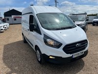 USED 2019 19 FORD TRANSIT CUSTOM 2.0 300 EcoBlue Panel Van 5dr Diesel Manual L1 H2 Euro 6 (105 ps) 69000 MILES 5 SERVICES * AIR/CON * QUALITY RACKING
