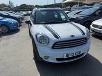 USED 2013 13 MINI COUNTRYMAN Cooper D, 1.6 Diesel, 5 Door, SUV, Manual, �&pound;35 Yearly Road Tax (Low Emissions). FULL 12 MONTH MOT WITH EVERY CAR
