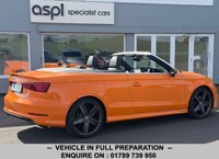 USED 2015 15 AUDI A3 CABRIOLET 1.4 TFSI CoD S line Convertible 2dr Petrol Manual Euro 6 (s/s) (150 ps) BLACK DAKOTA LEATHER, SATELLITE NAVIGATION, CLIMATE CONTROL, REAR PARKING SENSORS, MULTI FUNCTION STEERING WHEEL, CRUISE CONTROL, ALLOY WHEELS, SOUND SYSTEM, DAB