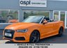USED 2015 15 AUDI A3 CABRIOLET 1.4 TFSI CoD S line Convertible 2dr Petrol Manual Euro 6 (s/s) (150 ps) BLACK DAKOTA LEATHER, SATELLITE NAVIGATION, CLIMATE CONTROL, REAR PARKING SENSORS, MULTI FUNCTION STEERING WHEEL, CRUISE CONTROL, ALLOY WHEELS, SOUND SYSTEM, DAB
