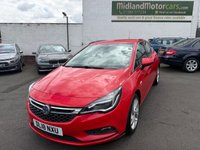 USED 2018 18 VAUXHALL ASTRA 1.4i SRi Hatchback 5dr Petrol Manual Euro 6 (100 ps) APPLE/ANDROID CAR PLAY-DAB-ALLOY WHEELS-12 MONTHS MOT