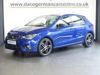 USED 2019 68 SEAT IBIZA 1.0 TSI FR Sport Hatchback 5dr Petrol Manual Euro 6 (s/s) GPF (95 ps) VIRTUAL COCKPIT DIGITAL DASH DISPLAY + SATELLITE NAVIGATION + APPLE CARPLAY / ANDROID AUTO + BLUETOOTH CONNECTIVITY INCLUDING MEDIA STREAMING + APPS CONTROL + DAB DIGITAL RADIO + IN CAR ENTERTAINMENT WITH TOUCH SCREEN MEDIA DISPLAY + DUAL ZONE CLIMATE CONTROL + AIR CONDITIONING + AUTOMATIC LED HEADLIGHTS + PARKING SENSORS + ECO STOP START SYSTEM + HILL HOLD START ASSIST + DAY TIME RUNNING LIGHTS + LEATHER MULTI FUNCTIONAL STEERING WHEEL + VOICE COMMAND + AUTOMATIC WIPERS WITH RAIN SENSOR