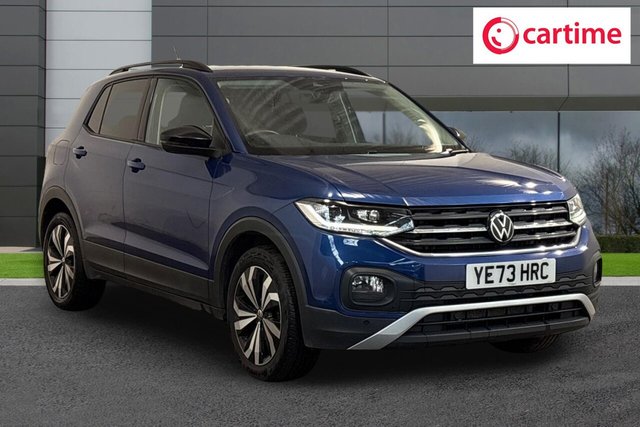 View our Volkswagen T-Cross 1.0 TSI Black Edition SUV 5dr Petrol DSG Euro 6 (s/s) (110 ps) Front / Rear Parking Sensors, Infotainment System, 17In Alloys, Electrically Foldable Door Mirrors, Air Conditioning