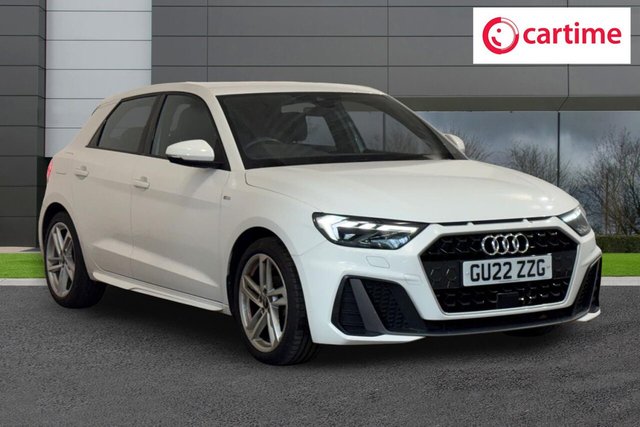 View our Audi A1 1.0 TFSI 25 S line Sportback 5dr Petrol Manual Euro 6 (s/s) (95 ps) Rear Parking Sensors, Audi Smartphone Interface, Luggage Compartment Pack, LED Interior Lighting Pack, 17In Alloys