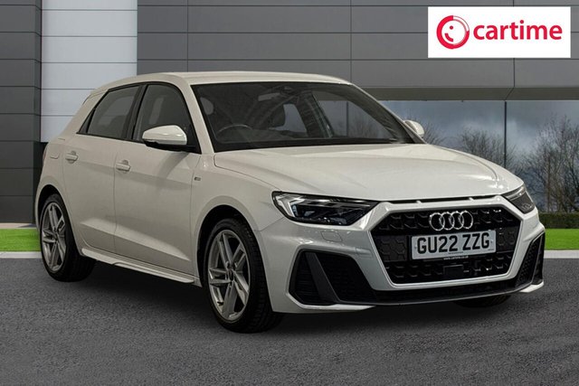 View our Audi A1 1.0 TFSI 25 S line Sportback 5dr Petrol Manual Euro 6 (s/s) (95 ps) Rear Parking Sensors, Audi Smartphone Interface, Luggage Compartment Pack, LED Interior Lighting Pack, 17In Alloys