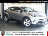 USED 2017 67 TOYOTA C-HR 1.8 VVT-h Icon SUV 5dr Petrol Hybrid CVT Euro 6 (s/s) (122 ps) FULL TOYOTA MAIN DEALER SERVICE HISTORY + SATELLITE NAVIGATION + REAR VIEW CAMERA + TOUCH SCREEN MEDIA DISPLAY + APPS CONTROL + DAB DIGITAL RADIO + BLUETOOTH PHONE CONNECTIVITY + CRUISE CONTROL + DUAL ZONE CLIMATE CONTROLLED AIRCONDITIONING + KEYLESS START + HILL HOLD START ASSIST + SELECTABLE DRIVING MODES + AUTOMATIC HEADLIGHTS + LEATHER MULTI FUNCTIONAL STEERING WHEEL + AUOMATIC WIPERS WITH RAIN SENSORS + HILL HOLD START ASSIST + IN CAR ENTERTAINMENT AUX/USB + DAY TIME RUNNING LIGHTS