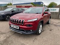 USED 2014 64 JEEP CHEROKEE 2.0 CRD Limited SUV 5dr Diesel Auto 4WD Euro 5 (s/s) (170 ps) PX WELCOME, FINANCE AVAILABLE