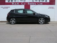 USED 2018 18 PEUGEOT 308 1.2 PureTech Allure Hatchback 5dr Petrol EAT Euro 6 (s/s) (130 ps) 
