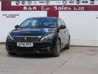 USED 2018 18 PEUGEOT 308 1.2 PureTech Allure Hatchback 5dr Petrol EAT Euro 6 (s/s) (130 ps) 