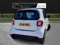 USED 2016 16 SMART FORTWO 1.0 Prime (Premium) Coupe 2dr Petrol Manual Euro 6 (s/s) (71 ps) HERE AT MOTOR SWITCH YOUR NEW MOTOR IS JUST A SWITCH AWAY WITH THIS SMART FORTWO PRIME (PREMIUM) COUPE 2DR 1.0 PETROL MANUAL EURO 6, WHICH COMES WITH A FULL 12 MONTHS NATIONWIDE WARRANTY AND ALSO COMES WITH A MOT UNTIL 02nd NOVEMBER 2026, THIS VEHICLE WILL ALSO BE FRESHLY SERVICED BEFORE IT LEAVES US TO BRING IT BACK UP TO DATE, THIS SMART FORTWO ALSO HAS LOW MILEAGE, FINANCE AVAILABLE FROM 11.9% APR, DELIVERY AVAILABLE, PART EX WELCOME, FULLY VALETED USING AUTO SMART PRODUCTS, HPI CLEAR