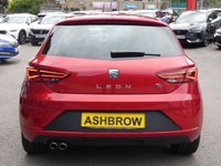 USED 2018 18 SEAT LEON 2.0 TDI FR Technology 5d 150 S/S FULL SERVICE HISTORY, CAMBELT & WATER PUMP CHANGED, SAT NAV, FULL LINK FOR APPLE CAR PLAY ANDROID AUTO, COLOUR CHANGING AMBIENT LIGHTING, 18 INCH PERFORMANCE ALLOYS, BLUETOOTH PHONE & MUSIC, DAB RADIO, MANUAL 6 SPEED, LED LIGHTS, REAR PARKING SENSORS, BLACK 1/2 LEATHER INTERIOR,  CRUISE CONTROL, DRIVING MODE SELECTION, AUTO HILL HOLD, ELECTRIC HEATED FOLDING MIRRORS, CD PLAYER WITH 2x SD CARD READERS, AUX & 2x USB INPUTS, DUAL CLIMATE AIR CONDITIONING, ILLUMINATING VANITY MIRRORS, TPMS