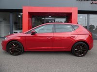 USED 2018 18 SEAT LEON 2.0 TDI FR Technology 5d 150 S/S FULL SERVICE HISTORY, CAMBELT & WATER PUMP CHANGED, SAT NAV, FULL LINK FOR APPLE CAR PLAY ANDROID AUTO, COLOUR CHANGING AMBIENT LIGHTING, 18 INCH PERFORMANCE ALLOYS, BLUETOOTH PHONE & MUSIC, DAB RADIO, MANUAL 6 SPEED, LED LIGHTS, REAR PARKING SENSORS, BLACK 1/2 LEATHER INTERIOR,  CRUISE CONTROL, DRIVING MODE SELECTION, AUTO HILL HOLD, ELECTRIC HEATED FOLDING MIRRORS, CD PLAYER WITH 2x SD CARD READERS, AUX & 2x USB INPUTS, DUAL CLIMATE AIR CONDITIONING, ILLUMINATING VANITY MIRRORS, TPMS