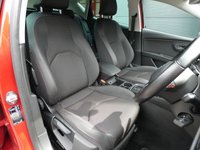 USED 2018 18 SEAT LEON 2.0 TDI FR Technology 5d 150 S/S FULL SERVICE HISTORY, CAMBELT & WATER PUMP CHANGED, SAT NAV, FULL LINK FOR APPLE CAR PLAY ANDROID AUTO, COLOUR CHANGING AMBIENT LIGHTING, 18 INCH PERFORMANCE ALLOYS, BLUETOOTH PHONE & MUSIC, DAB RADIO, MANUAL 6 SPEED, LED LIGHTS, REAR PARKING SENSORS, BLACK 1/2 LEATHER INTERIOR,  CRUISE CONTROL, DRIVING MODE SELECTION, AUTO HILL HOLD, ELECTRIC HEATED FOLDING MIRRORS, CD PLAYER WITH 2x SD CARD READERS, AUX & 2x USB INPUTS, DUAL CLIMATE AIR CONDITIONING, ILLUMINATING VANITY MIRRORS, TPMS