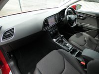 USED 2018 18 SEAT LEON 2.0 TDI FR Technology 5d 150 S/S FULL SERVICE HISTORY, CAMBELT & WATER PUMP CHANGED, SAT NAV, FULL LINK FOR APPLE CAR PLAY ANDROID AUTO, COLOUR CHANGING AMBIENT LIGHTING, 18 INCH PERFORMANCE ALLOYS, BLUETOOTH PHONE & MUSIC, DAB RADIO, MANUAL 6 SPEED, LED LIGHTS, REAR PARKING SENSORS, BLACK 1/2 LEATHER INTERIOR,  CRUISE CONTROL, DRIVING MODE SELECTION, AUTO HILL HOLD, ELECTRIC HEATED FOLDING MIRRORS, CD PLAYER WITH 2x SD CARD READERS, AUX & 2x USB INPUTS, DUAL CLIMATE AIR CONDITIONING, ILLUMINATING VANITY MIRRORS, TPMS