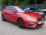 USED 2018 18 SEAT LEON 2.0 TDI FR Technology 5d 150 S/S FULL SERVICE HISTORY, CAMBELT & WATER PUMP CHANGED, SAT NAV, FULL LINK FOR APPLE CAR PLAY ANDROID AUTO, COLOUR CHANGING AMBIENT LIGHTING, 18 INCH PERFORMANCE ALLOYS, BLUETOOTH PHONE & MUSIC, DAB RADIO, MANUAL 6 SPEED, LED LIGHTS, REAR PARKING SENSORS, BLACK 1/2 LEATHER INTERIOR,  CRUISE CONTROL, DRIVING MODE SELECTION, AUTO HILL HOLD, ELECTRIC HEATED FOLDING MIRRORS, CD PLAYER WITH 2x SD CARD READERS, AUX & 2x USB INPUTS, DUAL CLIMATE AIR CONDITIONING, ILLUMINATING VANITY MIRRORS, TPMS
