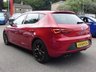 USED 2018 18 SEAT LEON 2.0 TDI FR Technology 5d 150 S/S FULL SERVICE HISTORY, CAMBELT & WATER PUMP CHANGED, SAT NAV, FULL LINK FOR APPLE CAR PLAY ANDROID AUTO, COLOUR CHANGING AMBIENT LIGHTING, 18 INCH PERFORMANCE ALLOYS, BLUETOOTH PHONE & MUSIC, DAB RADIO, MANUAL 6 SPEED, LED LIGHTS, REAR PARKING SENSORS, BLACK 1/2 LEATHER INTERIOR,  CRUISE CONTROL, DRIVING MODE SELECTION, AUTO HILL HOLD, ELECTRIC HEATED FOLDING MIRRORS, CD PLAYER WITH 2x SD CARD READERS, AUX & 2x USB INPUTS, DUAL CLIMATE AIR CONDITIONING, ILLUMINATING VANITY MIRRORS, TPMS