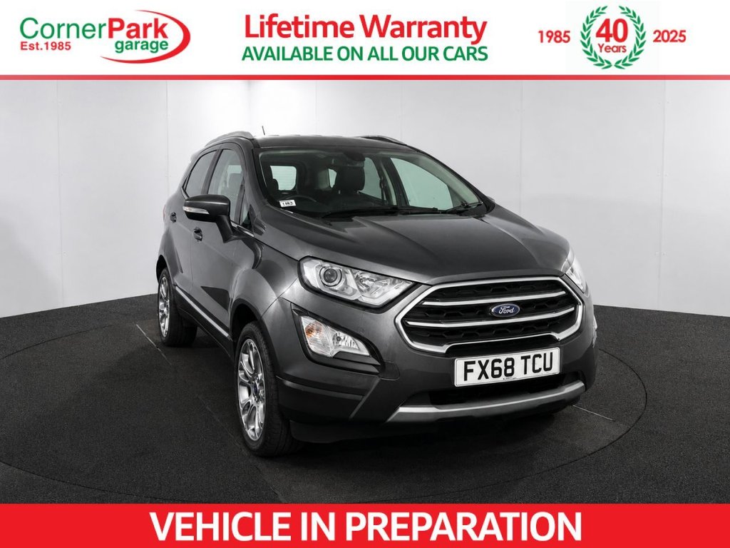 USED 2018 68 FORD ECOSPORT 1.0T EcoBoost Titanium SUV 5dr Petrol Auto Euro 6 (s/s) (125 ps) 