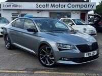 USED 2018 18 SKODA SUPERB 1.4 TSI ACT SportLine Hatchback 5dr Petrol DSG Euro 6 (s/s) (150 ps) NAv,heat seat,FSSH,adapt crui+