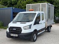 USED 2020 20 FORD TRANSIT 2.0 350 EcoBlue Leader Tipper Double Cab 4dr Diesel Manual FWD L3 Euro 6 (s/s) (130 ps) *REAR SEATS AVAILABLE*FSH*1 OWNER*