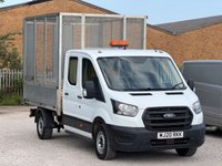 USED 2020 20 FORD TRANSIT 2.0 350 EcoBlue Leader Tipper Double Cab 4dr Diesel Manual FWD L3 Euro 6 (s/s) (130 ps) *REAR SEATS AVAILABLE*FSH*1 OWNER*