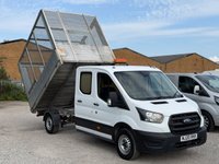 USED 2020 20 FORD TRANSIT 2.0 350 EcoBlue Leader Tipper Double Cab 4dr Diesel Manual FWD L3 Euro 6 (s/s) (130 ps) *REAR SEATS AVAILABLE*FSH*1 OWNER*