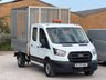 USED 2020 20 FORD TRANSIT 2.0 350 EcoBlue Leader Tipper Double Cab 4dr Diesel Manual FWD L3 Euro 6 (s/s) (130 ps) *REAR SEATS AVAILABLE*FSH*1 OWNER*