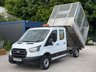 USED 2020 20 FORD TRANSIT 2.0 350 EcoBlue Leader Tipper Double Cab 4dr Diesel Manual FWD L3 Euro 6 (s/s) (130 ps) *REAR SEATS AVAILABLE*FSH*1 OWNER*