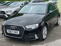 USED 2017 67 AUDI A3 1.0 TFSI Sport Sportback 5dr Petrol Manual Euro 6 (s/s) (116 ps) 