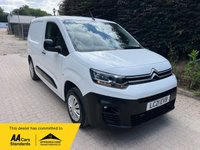 USED 2021 21 CITROEN BERLINGO 1.5 BlueHDi 650 Enterprise M Panel Van 5dr Diesel Manual SWB Euro 6 (s/s) (75 ps) SAVE 20%, A/C, CAR PLAY, PLY LINING