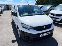 USED 2022 22 PEUGEOT PARTNER 1.5 BlueHDi 850 Professional Premium + Long Crew Van LWB Euro 6 (s/s) 6dr NO VAT 3 X SERVICES
