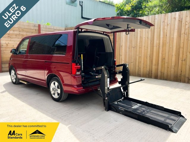 View our Volkswagen Transporter 4 Seat Auto Passenger Up Front / Drive From Wheelchair Accessible Disabled Access Vehicle WAV