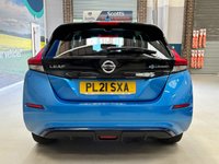 USED 2021 21 NISSAN LEAF 62kWh e+ N-Connecta Hatchback 5 door Electric Auto in Blue BLUETOOTH+HEATED SEATS+SENSORS