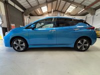 USED 2021 21 NISSAN LEAF 62kWh e+ N-Connecta Hatchback 5 door Electric Auto in Blue BLUETOOTH+HEATED SEATS+SENSORS