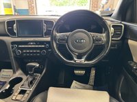 USED 2018 18 KIA SPORTAGE 1.6 T-GDi GT-Line S SUV 5 door Petrol DCT AWD Euro 6 in Silver +HEATED LEATHER+REVERSE CAM+SENSORS