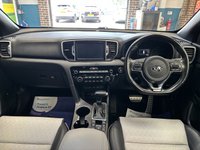 USED 2018 18 KIA SPORTAGE 1.6 T-GDi GT-Line S SUV 5 door Petrol DCT AWD Euro 6 in Silver +HEATED LEATHER+REVERSE CAM+SENSORS