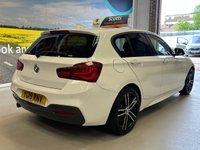 USED 2019 19 BMW 1 SERIES 2.0 118d M Sport Shadow Edition Hatchback 5 door Diesel Manual Euro 6 in White BLUETOOTH+LEATHER SEATS+SENSORS
