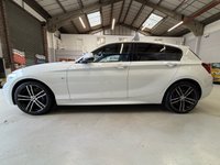 USED 2019 19 BMW 1 SERIES 2.0 118d M Sport Shadow Edition Hatchback 5 door Diesel Manual Euro 6 in White BLUETOOTH+LEATHER SEATS+SENSORS