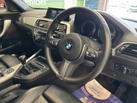 USED 2019 19 BMW 1 SERIES 2.0 118d M Sport Shadow Edition Hatchback 5 door Diesel Manual Euro 6 in White BLUETOOTH+LEATHER SEATS+SENSORS