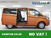 USED 2023 23 FORD TRANSIT CUSTOM 300 2.0 EBL 130 BHP SWB LIMITED AUTO CREWCAB 6 SEATER ( NO VAT ) JUST 3000 MILES | NO VAT TO PAY !
