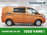 USED 2023 23 FORD TRANSIT CUSTOM 300 2.0 EBL 130 BHP SWB LIMITED AUTO CREWCAB 6 SEATER ( NO VAT ) JUST 3000 MILES | NO VAT TO PAY !