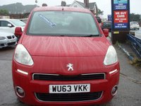USED 2013 63 PEUGEOT PARTNER TEPEE 1.6 HDi Tepee S MPV 5dr Diesel EGC (s/s) (125 g/km, 92 bhp) 