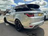 USED 2019 69 LAND ROVER RANGE ROVER SPORT 5.0 P575 V8 GPF SVR SUV 5dr Petrol Auto 4WD Euro 6 (s/s) (575 ps) * HUGE SPEC LIST * SVO PREMIUM PALETTE VERBIER SILVER * SLIDING PANORAMIC SUNROOF * SVR CARBON EXTERIOR PACK * EXPOSED CARBON BONNET * HEATED STEERING WHEEL * DEPLOYABLE SIDE STEPS * HEATED FRONT + REAR WINDSOR LEATHER SEATS * CARBON INTERIOR TRIM * 22